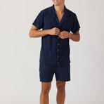 Riviera Terry Cabana Shirt // Indigo (L)