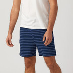 Capri Stripe Short // Indigo (XL)