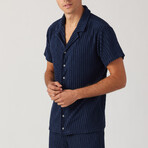 Riviera Terry Cabana Shirt // Indigo (L)