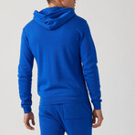 Essential Waves Pullover Hoodie // Royal Blue (S)