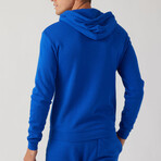 Essential Waves Pullover Hoodie // Royal Blue (S)