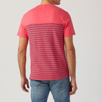 Capri Stripe Yolk Crew // Red (M)
