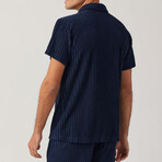 Riviera Terry Cabana Shirt // Indigo (L)