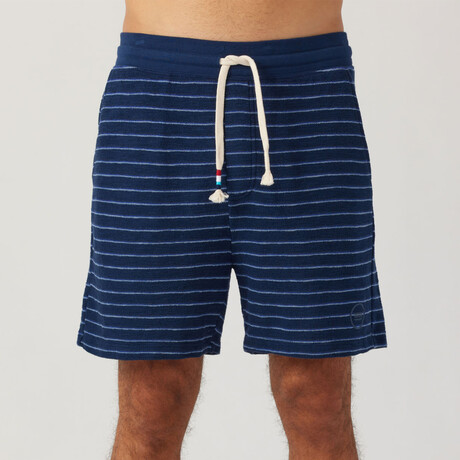 Capri Stripe Short // Indigo (XS)