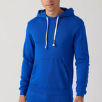 Essential Waves Pullover Hoodie // Royal Blue (S)