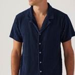 Riviera Terry Cabana Shirt // Indigo (L)
