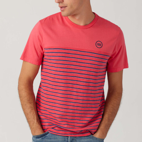 Capri Stripe Yolk Crew // Red (XS)