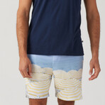 Beach Club Short // Light Blue + Ecru (S)
