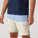 Beach Club Short // Light Blue + Ecru (S)