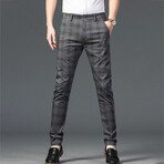 Plaid Chino Pants // Style 2 // Gray (36)