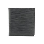 Louis Vuitton // Epi Porutobie 6-cult Credit Wallet // Black