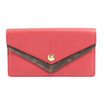 Louis Vuitton // Monogram Portefeuille Double Long wallets // Pink