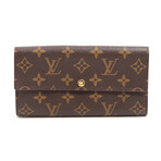 Louis Vuitton // Monogram Portefeuille Sara Wallet // Brown