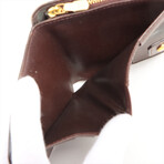 Louis Vuitton // Damier Compact Zip Wallet    // Brown