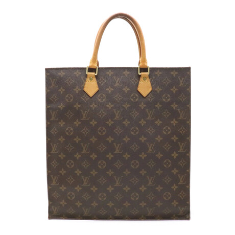Louis Vuitton // Louis Vuitton Monogram Sac Plat Tote Bag // Brown