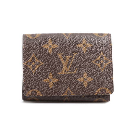 Louis Vuitton // Monogram Annveloop Cult de visite Card case // Brown