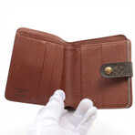 Louis Vuitton // Monogram Compact Zip Wallet // Brown
