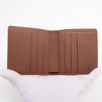 Louis Vuitton // Monogram Porto Bie 6 cults Creddie Compact Wallet // Brown