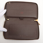 Louis Vuitton // Damier Zippy Organizer // Brown