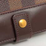 Louis Vuitton // Damier Compact Zip Wallet    // Brown