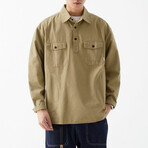 Shirt Jacket // Khaki (M)