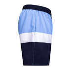 Seahorse Color Block Swim Short // Blue + White + Navy (XL)