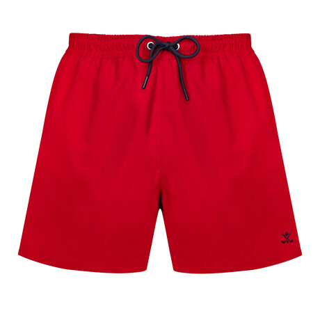 Wave Swim Short // Red (S)