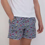 Fisher Beach Print Swim Short // Multicolor (XL)