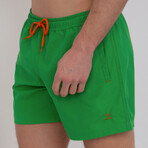 Wave Swim Short // Green (XL)