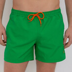 Wave Swim Short // Green (XL)