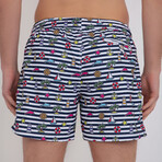 Fisher Beach Print Swim Short // Multicolor (XL)