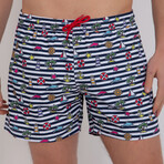 Fisher Beach Print Swim Short // Multicolor (XL)