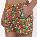 Fisher Bottle Cap Print Swim Short // Multicolor (XL)