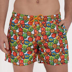 Fisher Bottle Cap Print Swim Short // Multicolor (XL)