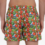 Fisher Bottle Cap Print Swim Short // Multicolor (XL)