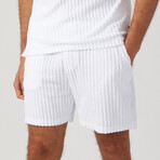 Riviera Terry Short // White (M)