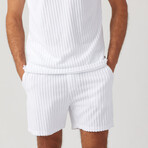 Riviera Terry Short // White (M)
