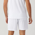 Riviera Terry Short // White (M)