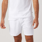 Riviera Terry Short // White (M)