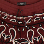 Paisley Shorts // Red (XL)