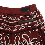 Paisley Shorts // Red (M)