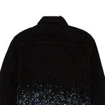 Crystal Painter Trucker Jacket // Black (M)