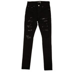 Cotton Bandana Thrasher Skinny Jeans // Black (32)