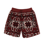 Paisley Shorts // Red (S)