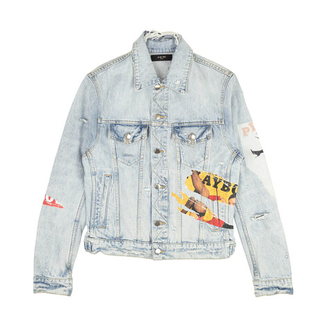 X Playboy Magazine Trucker Lt. Vintage Jacket // Denim (XS)