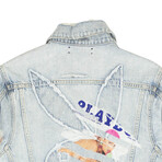 X Playboy Magazine Trucker Lt. Vintage Jacket // Denim (XS)