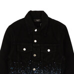 Crystal Painter Trucker Jacket // Black (XL)