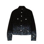 Crystal Painter Trucker Jacket // Black (S)