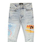 Playboy Magazine Skinny Jeans // Blue (31)