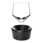 Nesh // Glass Tumbler With Chilled Coaster // Set Of 2